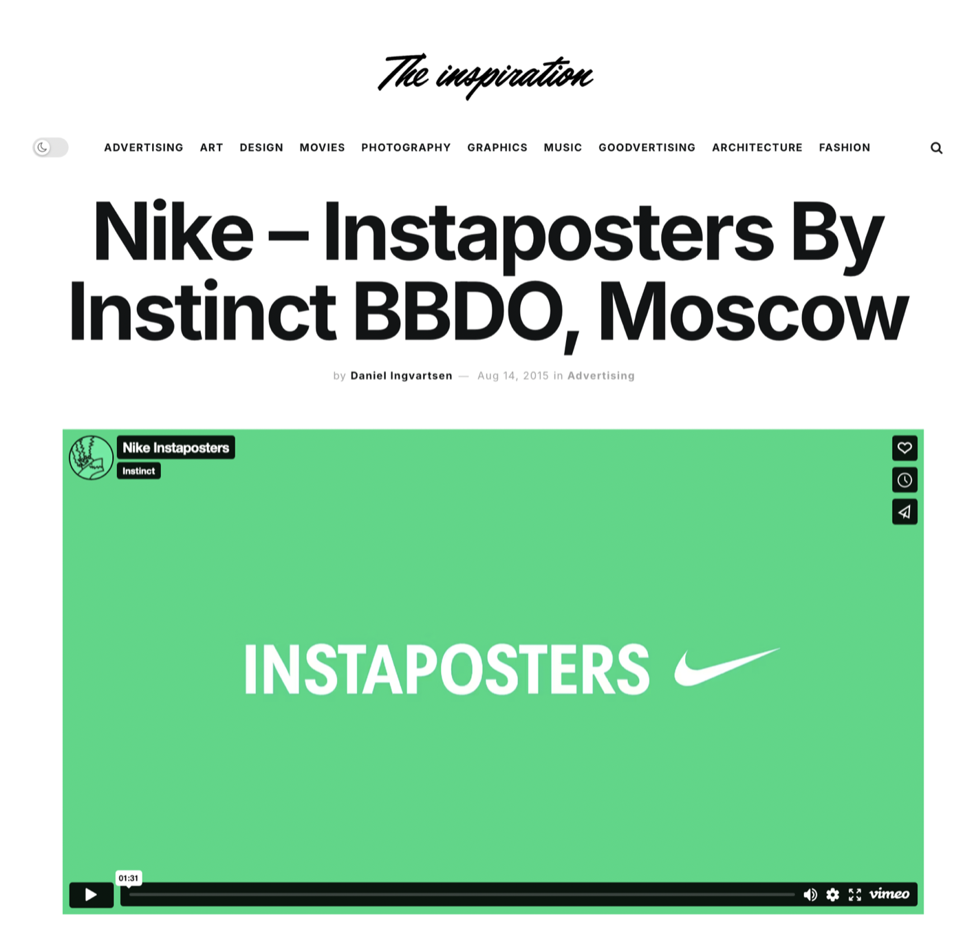 BBDO Nike campaign portrait visual